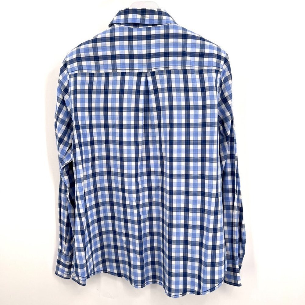 Tommy Bahama‎ Relax Woman's Blue Plaid Shirt Size L - Picture 2 of 5